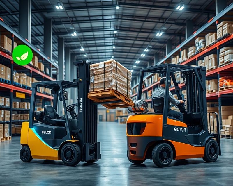 Różnice między wózkami widłowymi elektrycznymi a spalinowymi: zastosowania i koszty